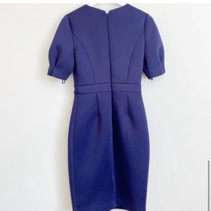 NWT Badgley Mischka Scuba Sheath Dress Navy Blue  Dark sapphire